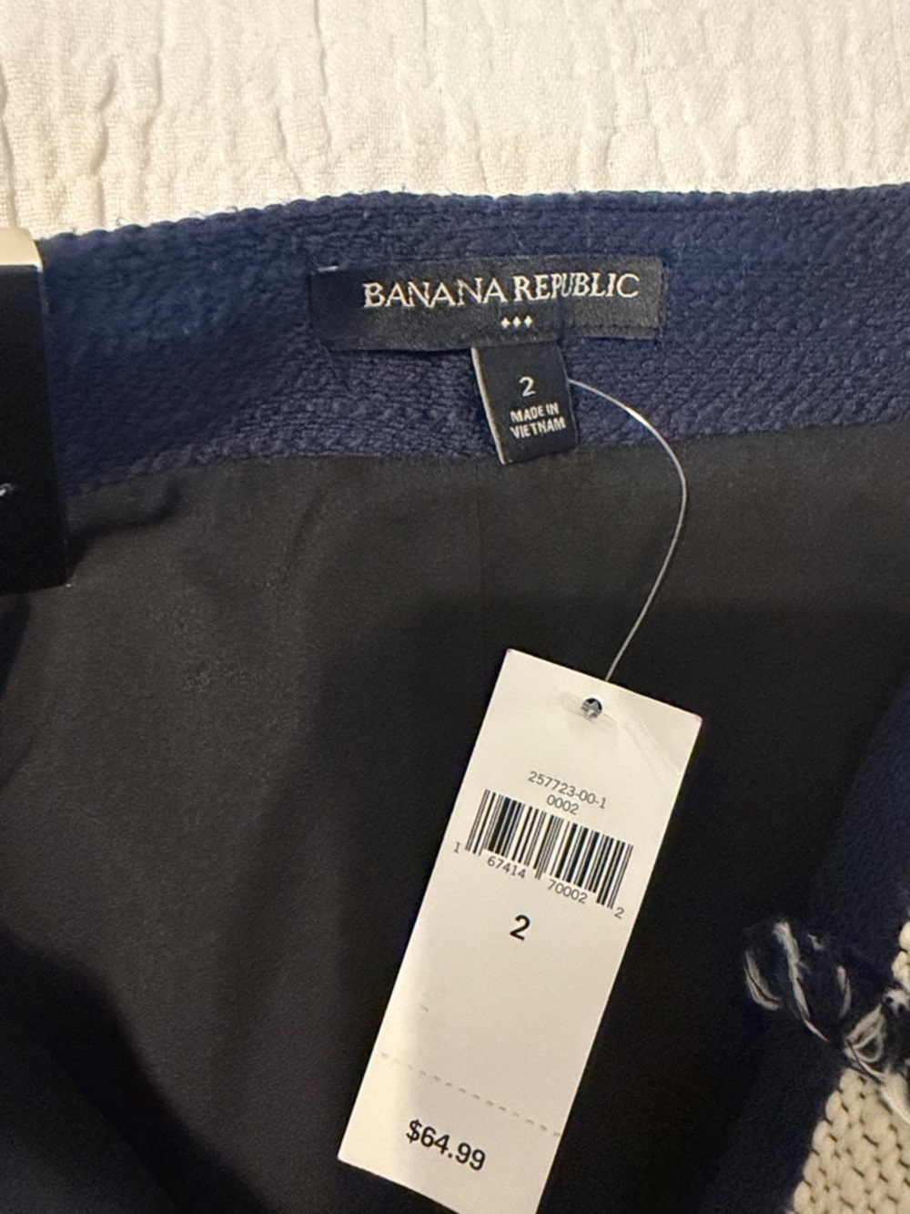 Banana Republic Striped Structured Mini Skirt NWT – Tailored Statement Piece - Picture 4 of 10